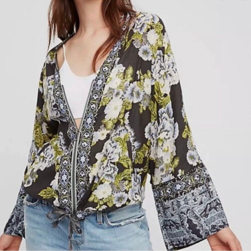 Free People Wildflower Cinched Kimono Jacket Size XS to Small